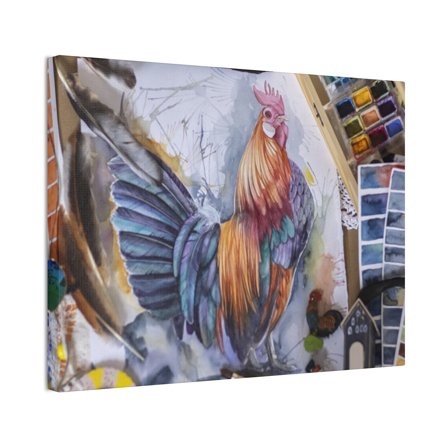 Rooster Art - Canvas Stretched, 0.75"