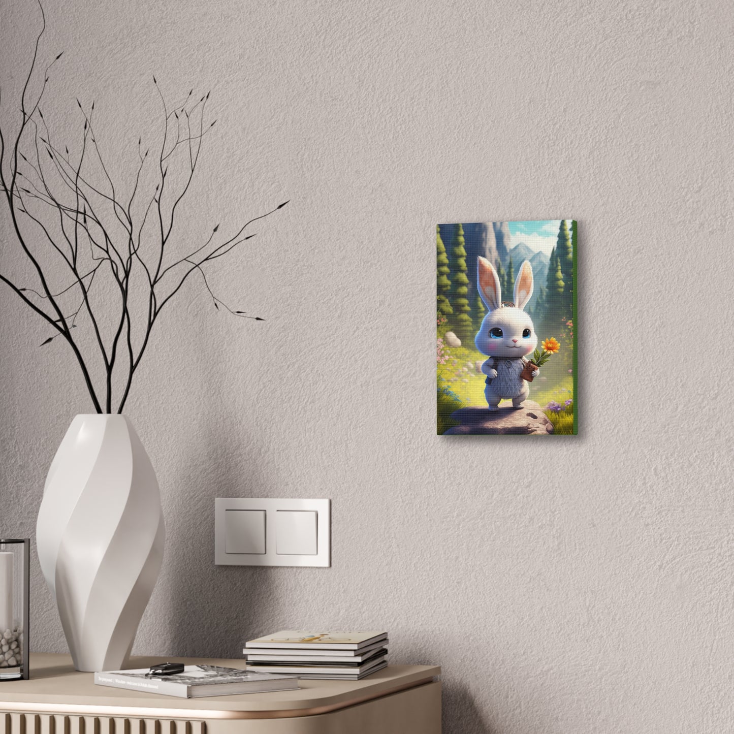 Bunny - Canvas Stretched, 0.75" - Easter