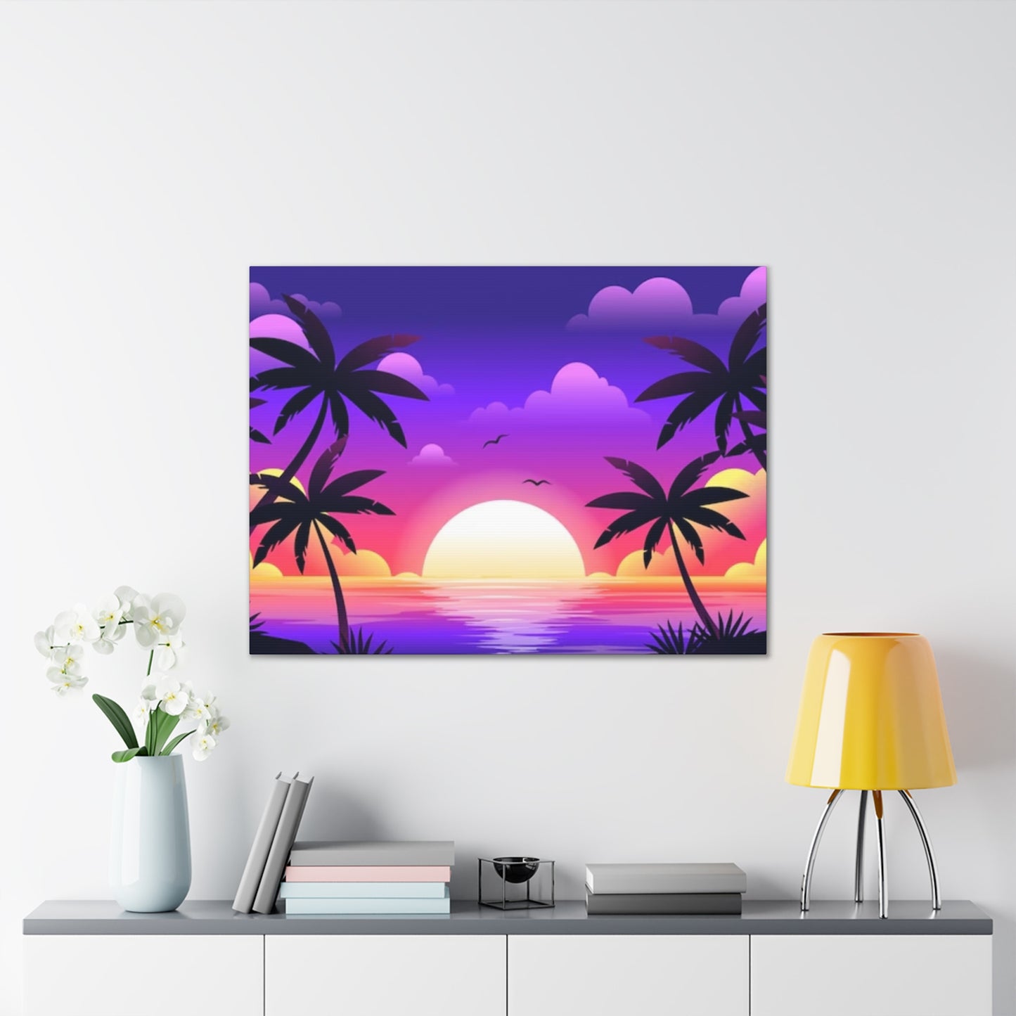 Island Sunset - Canvas Stretched, 0.75"