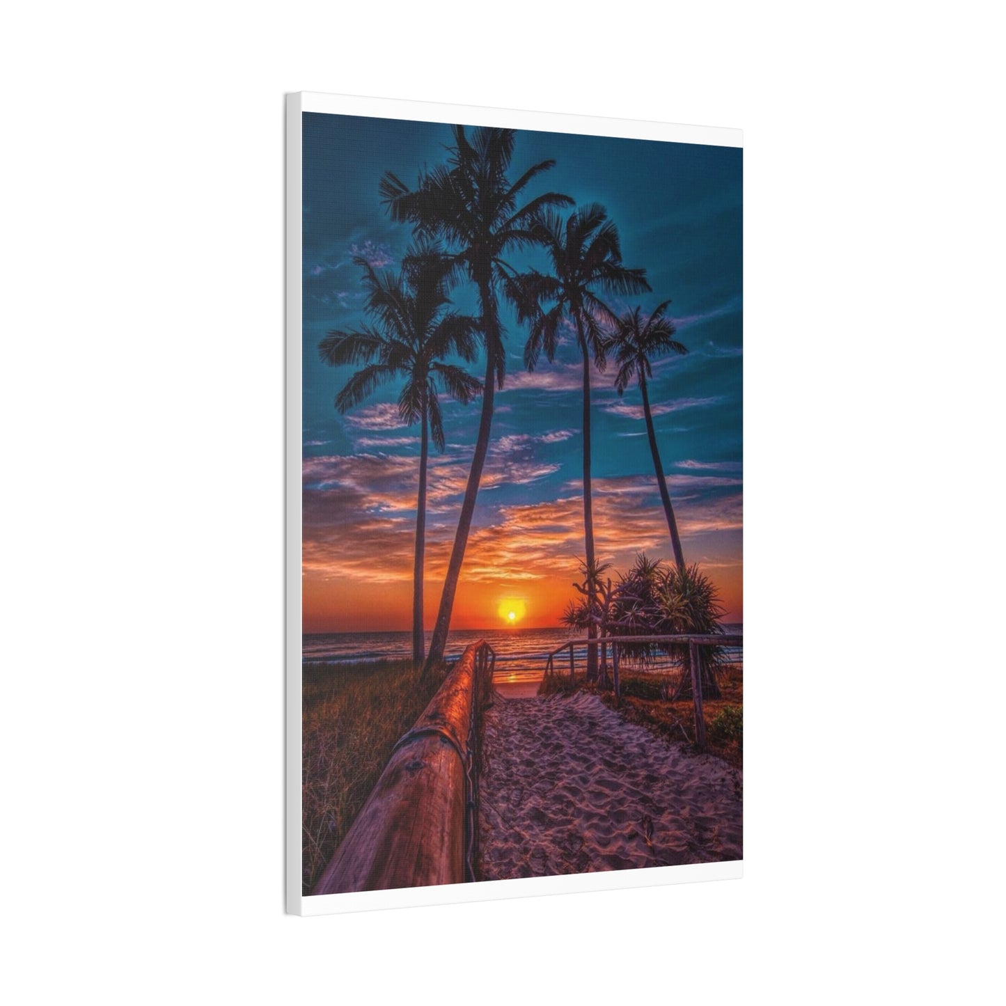 Sunset Palms - Canvas Stretched, 0.75"