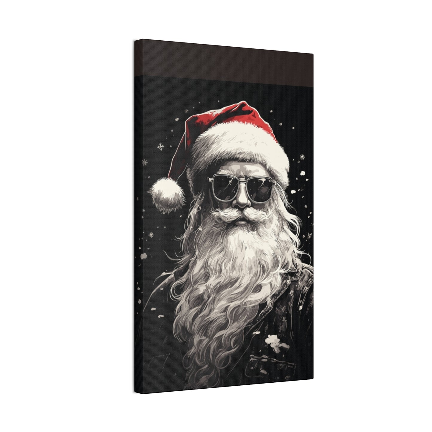 Hip Santa - Canvas Stretched, 0.75" - Christmas