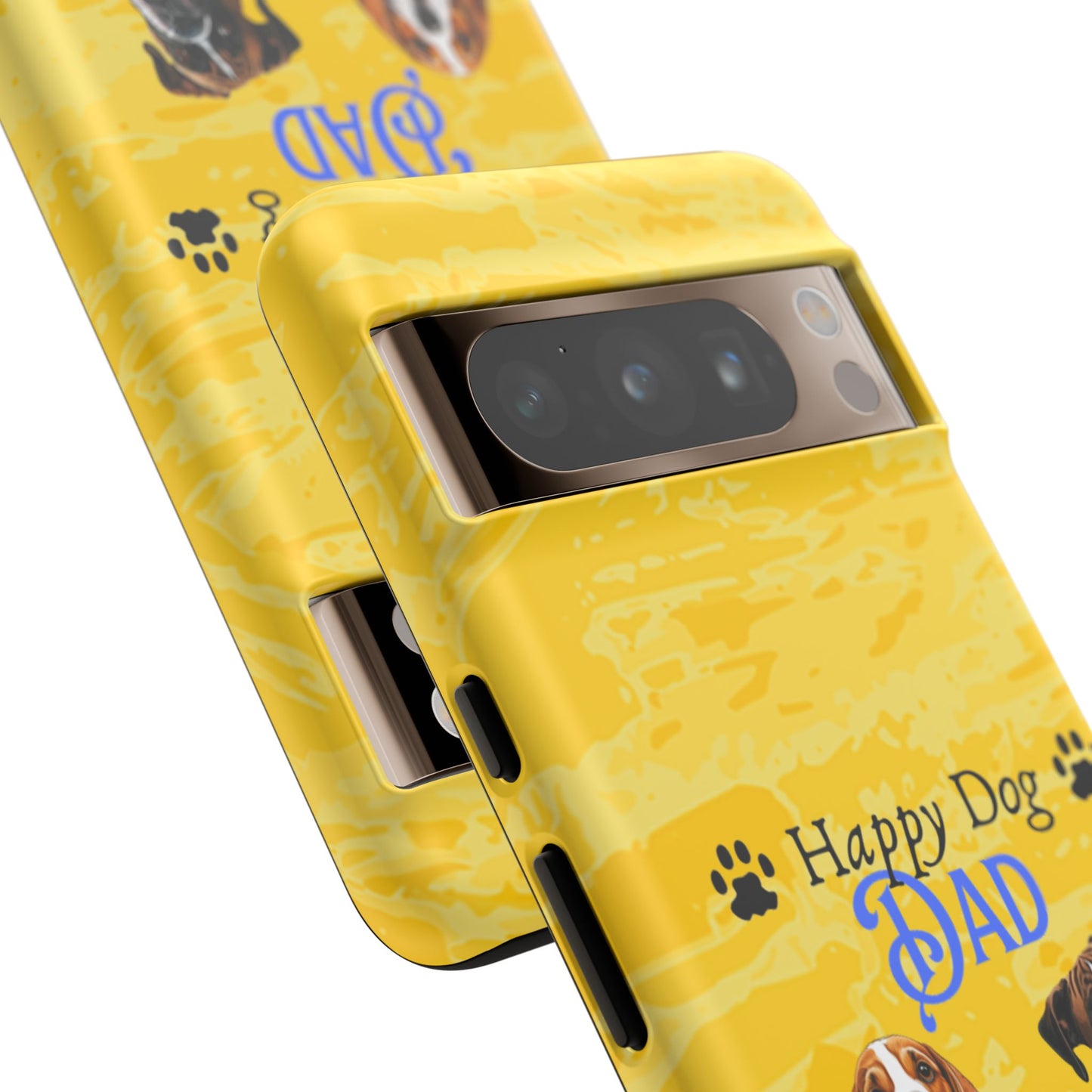 Happy Dog Dad - Personalized - Whimsical Phone Cases - Father's Day