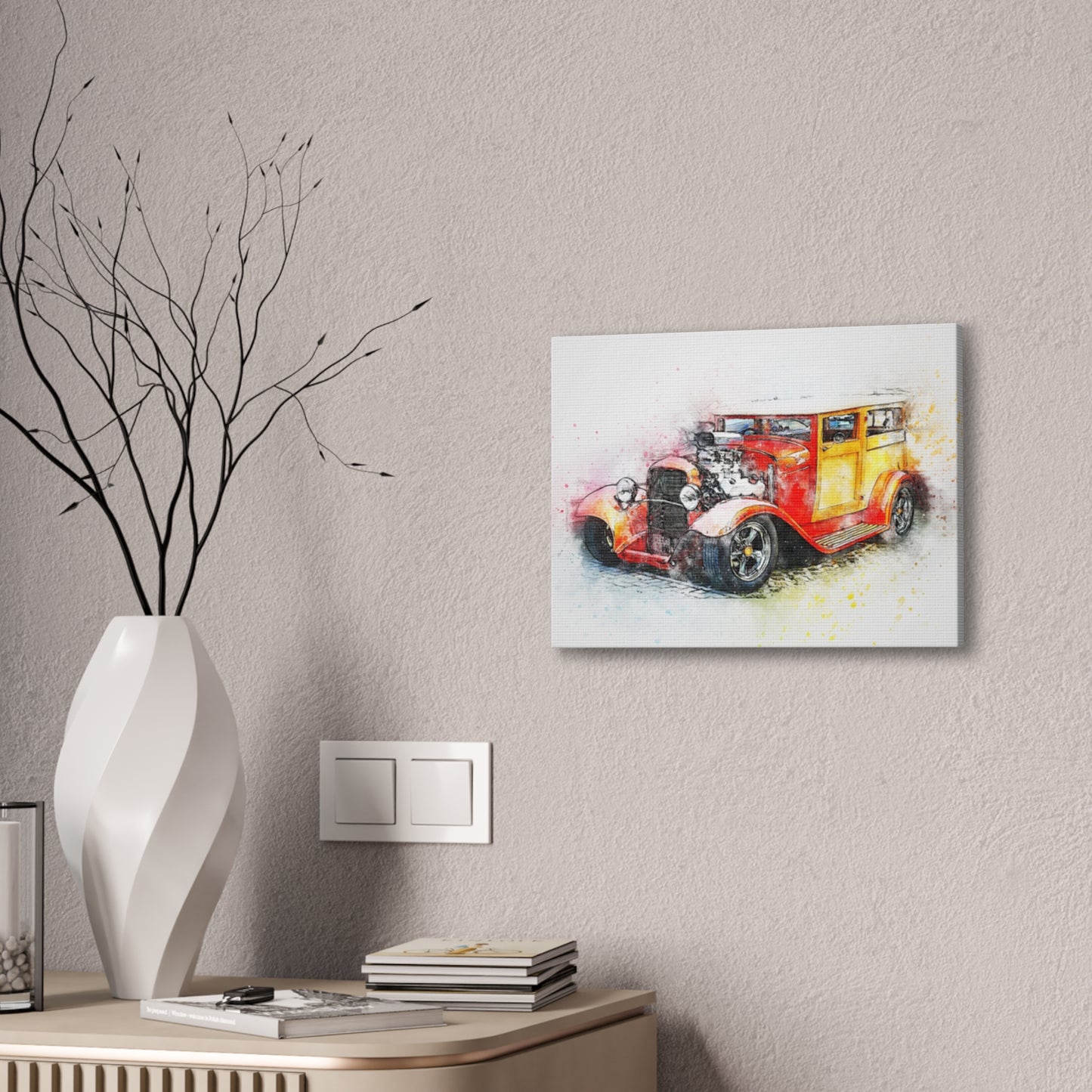 Hot Rod - Canvas Stretched, 0.75" - Father's Day