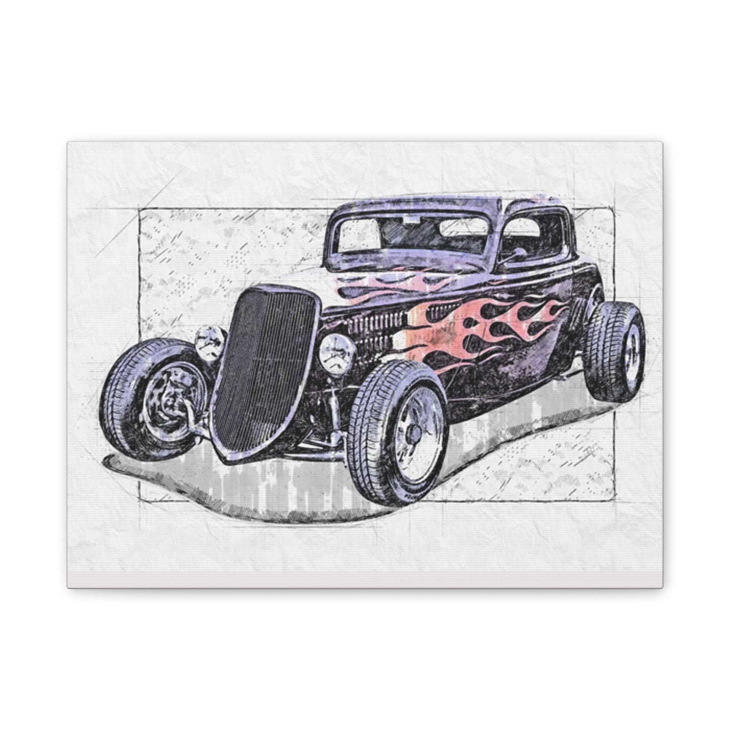Hot Rod 1 - Canvas Stretched, 0.75" - Father's Day