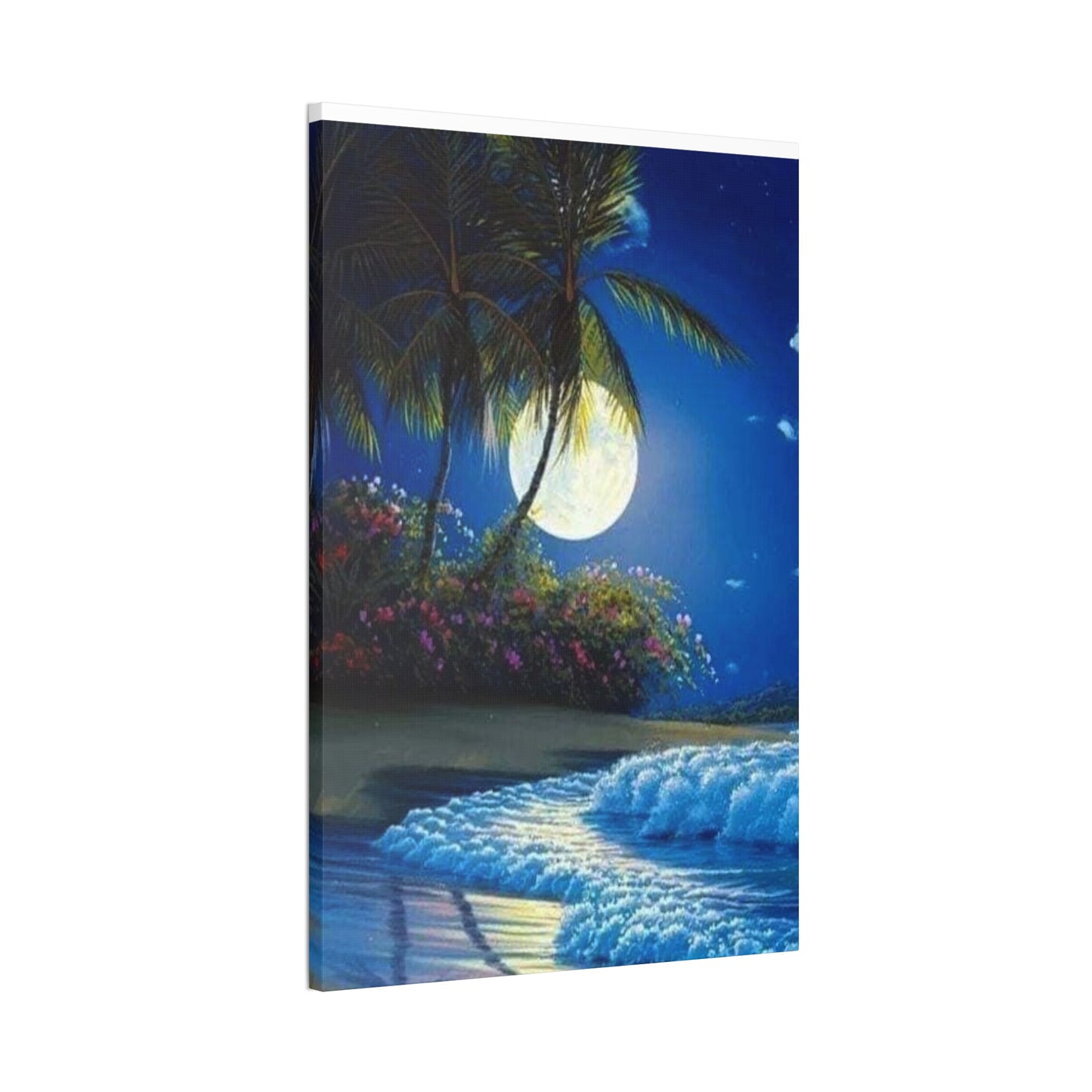 Desert Island Moon Light - Canvas Stretched, 0.75"