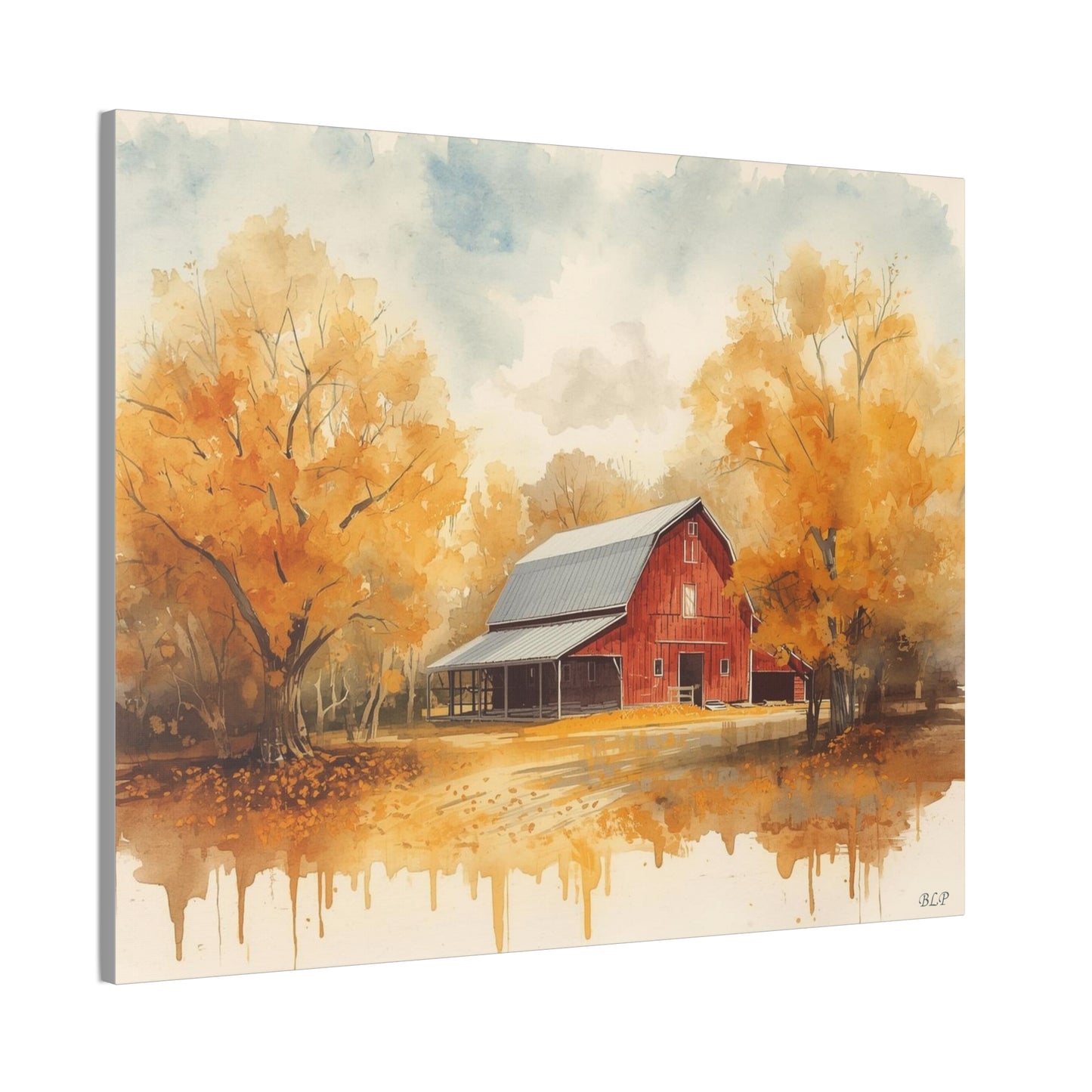 Red Barn - Canvas Stretched, 0.75"- 2026 Wall Art