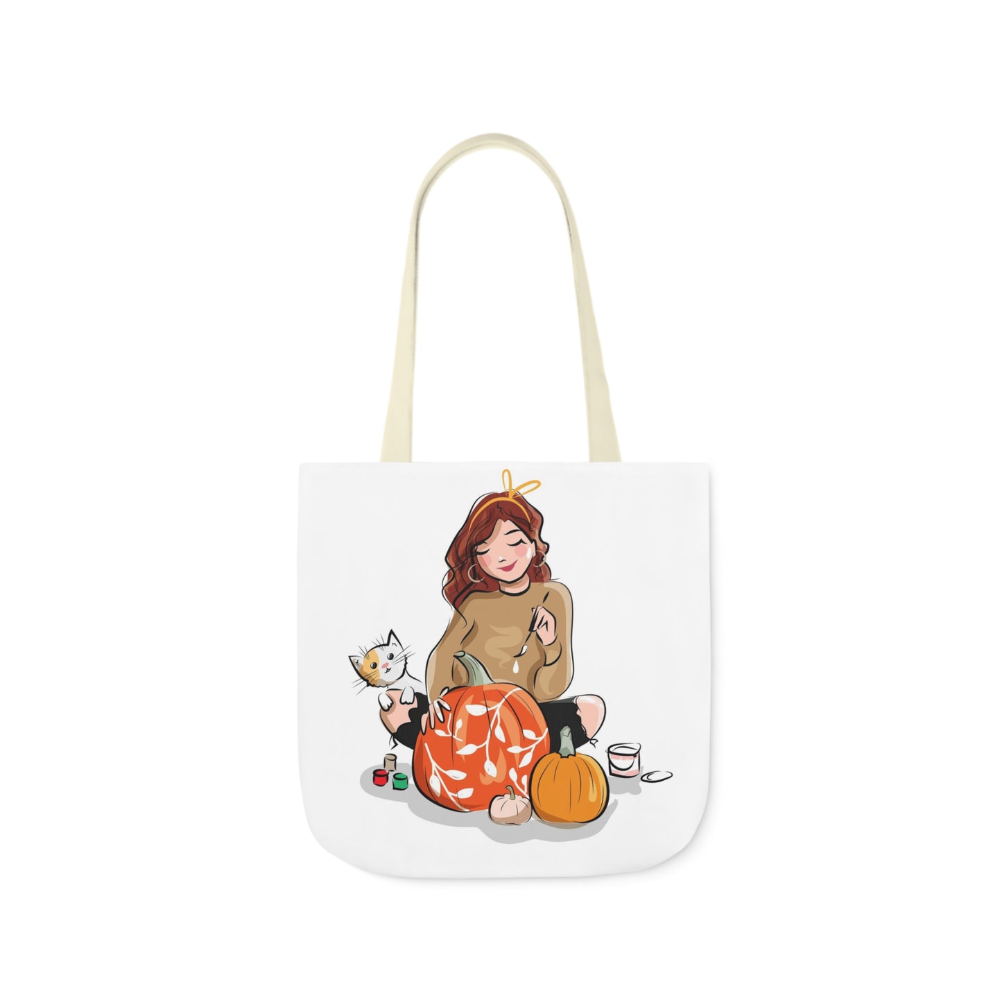 Painting - Canvas Tote Bag, 5-Color Straps