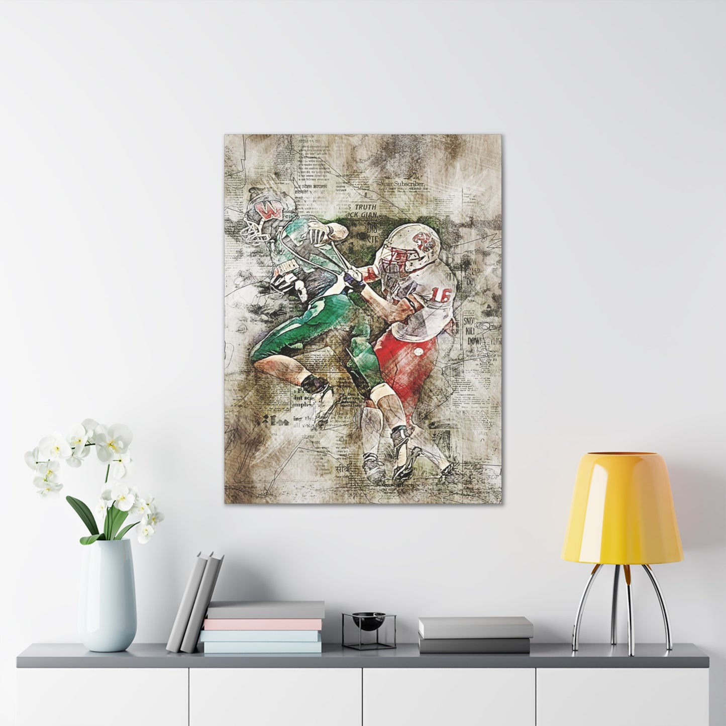 Football - Canvas Stretched, 0.75" - 2026 Wall Art - Sports