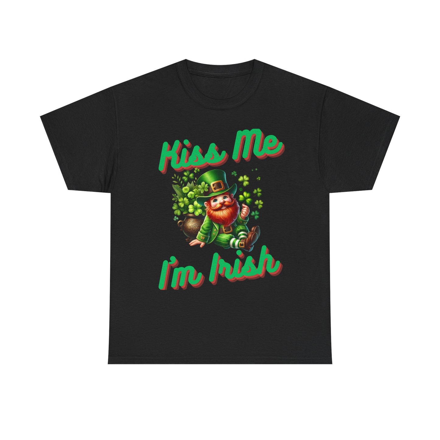 Kiss Me I'm Irish - Unisex Heavy Cotton Tee - St. Patrick's Day - T-Shirts