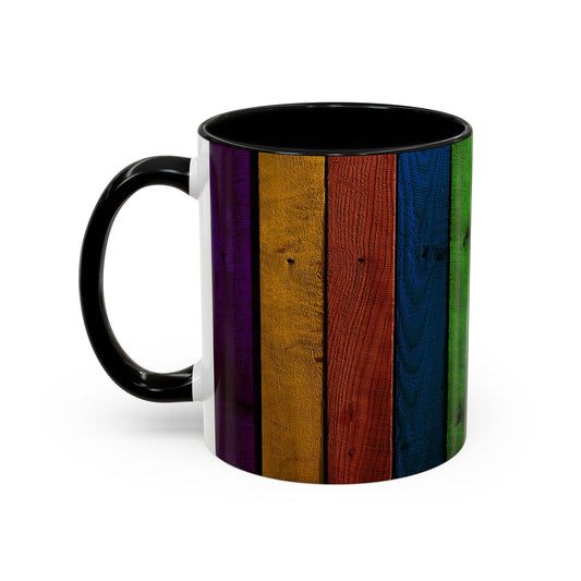 Colored Planks - Accent Coffee Mug (11, 15oz)