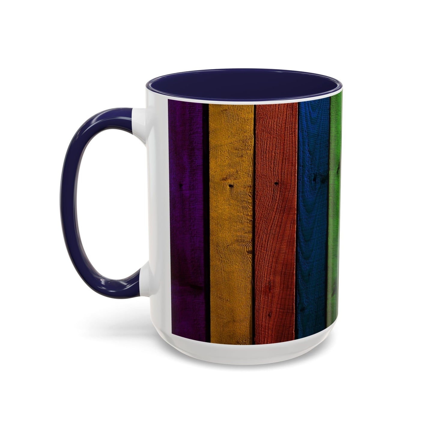 Colored Planks - Accent Coffee Mug (11, 15oz)