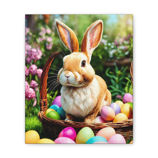 Easter Bunny - Canvas Stretched, 0.75" - 2026 Wall Art - Holidays