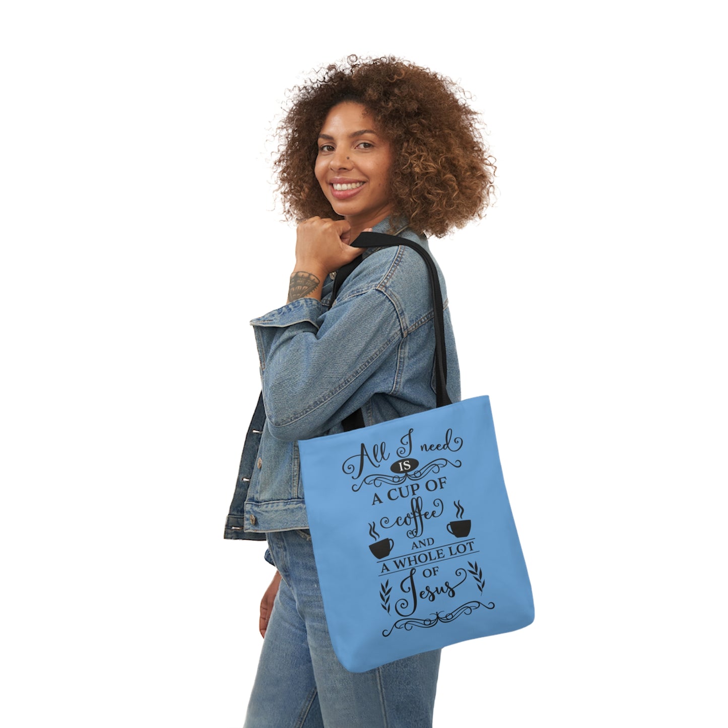 All I Need - Canvas Tote Bag, 5-Color Straps - Religion