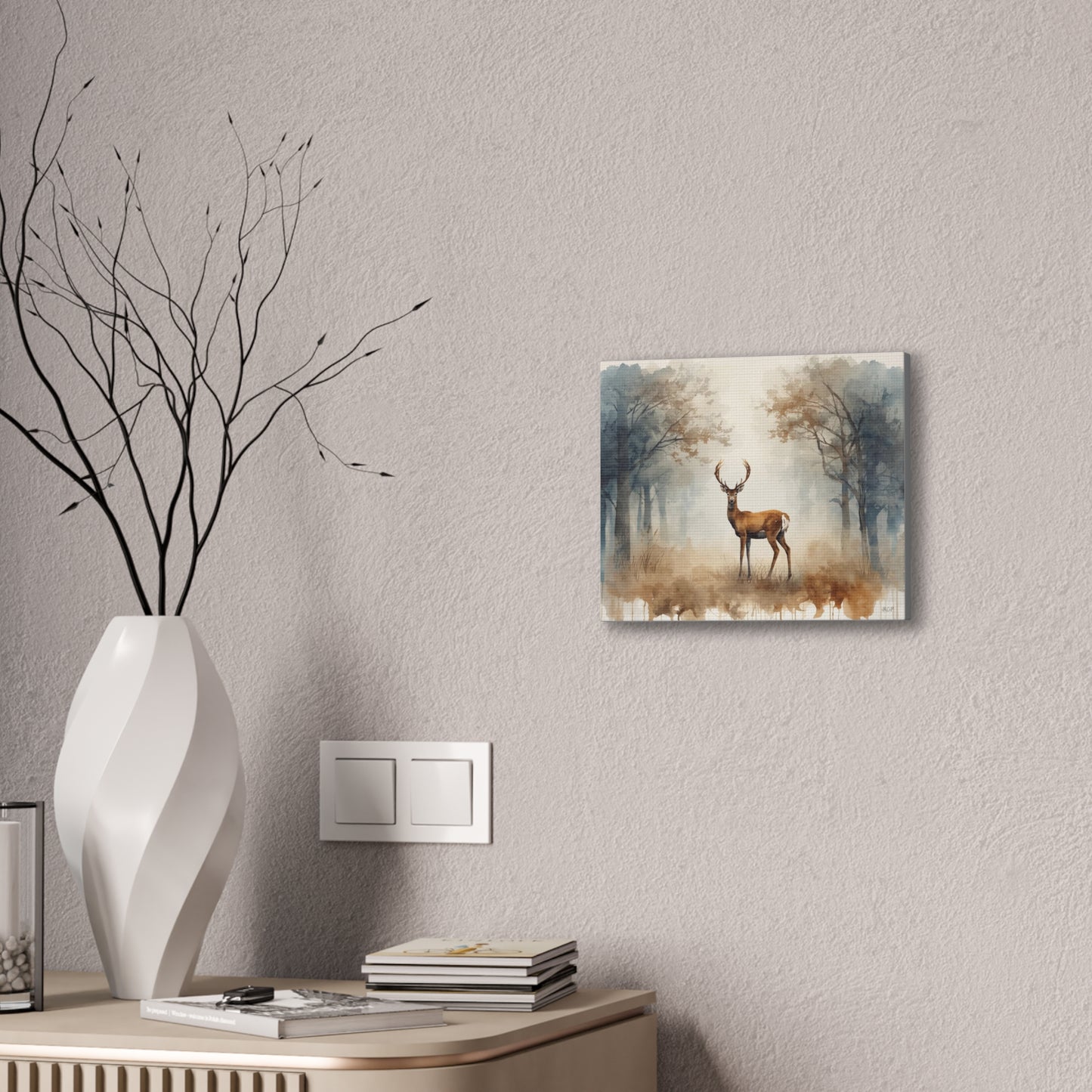 Lone Buck - Canvas Stretched, 0.75" - 2026 Wall Art - Animals