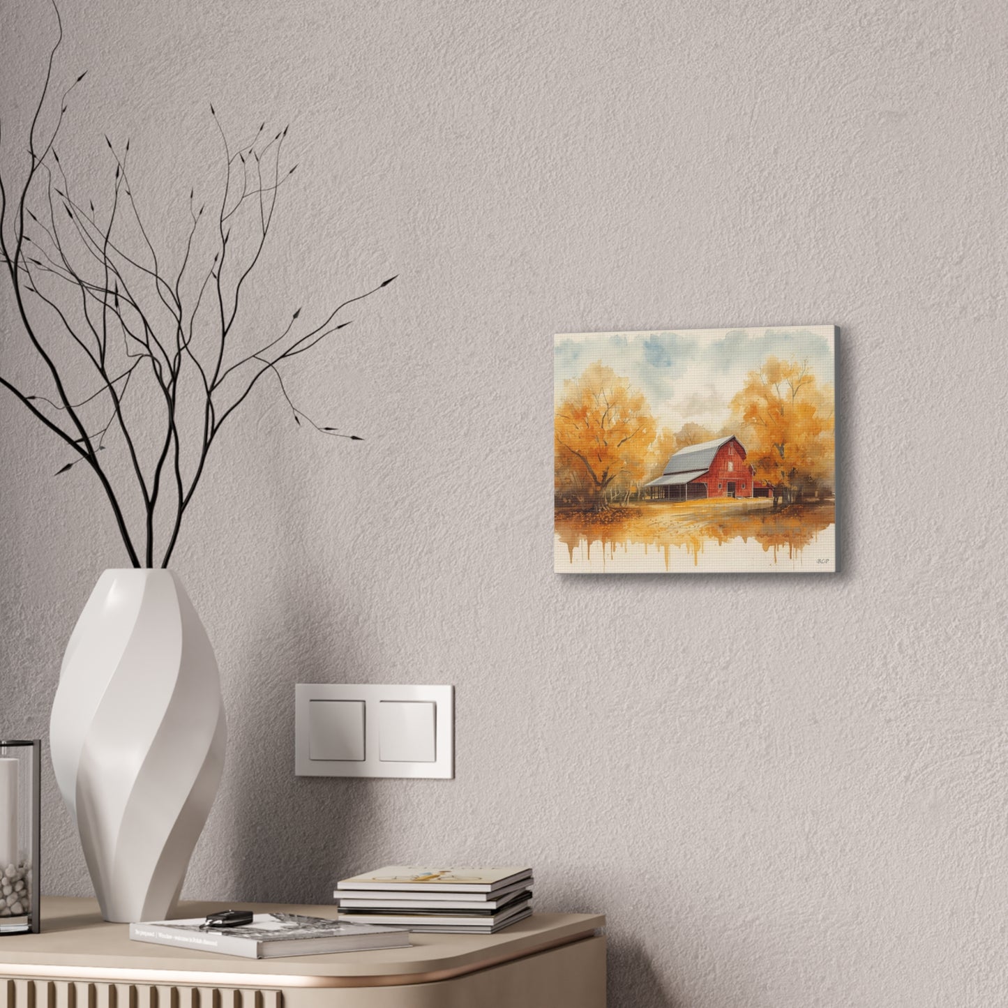 Red Barn - Canvas Stretched, 0.75"- 2026 Wall Art