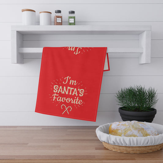 I'm Santas Favorite - Tea Towels (cotton, poly) - Christmas