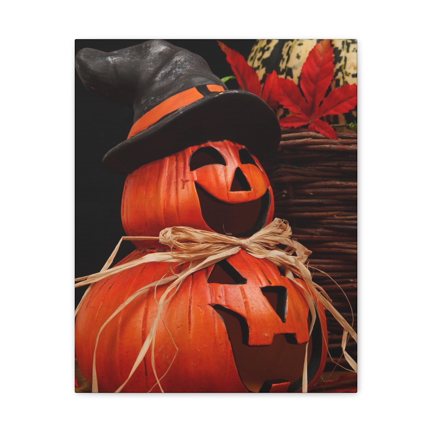 Pumpkins - Canvas Stretched, 0.75" - Halloween