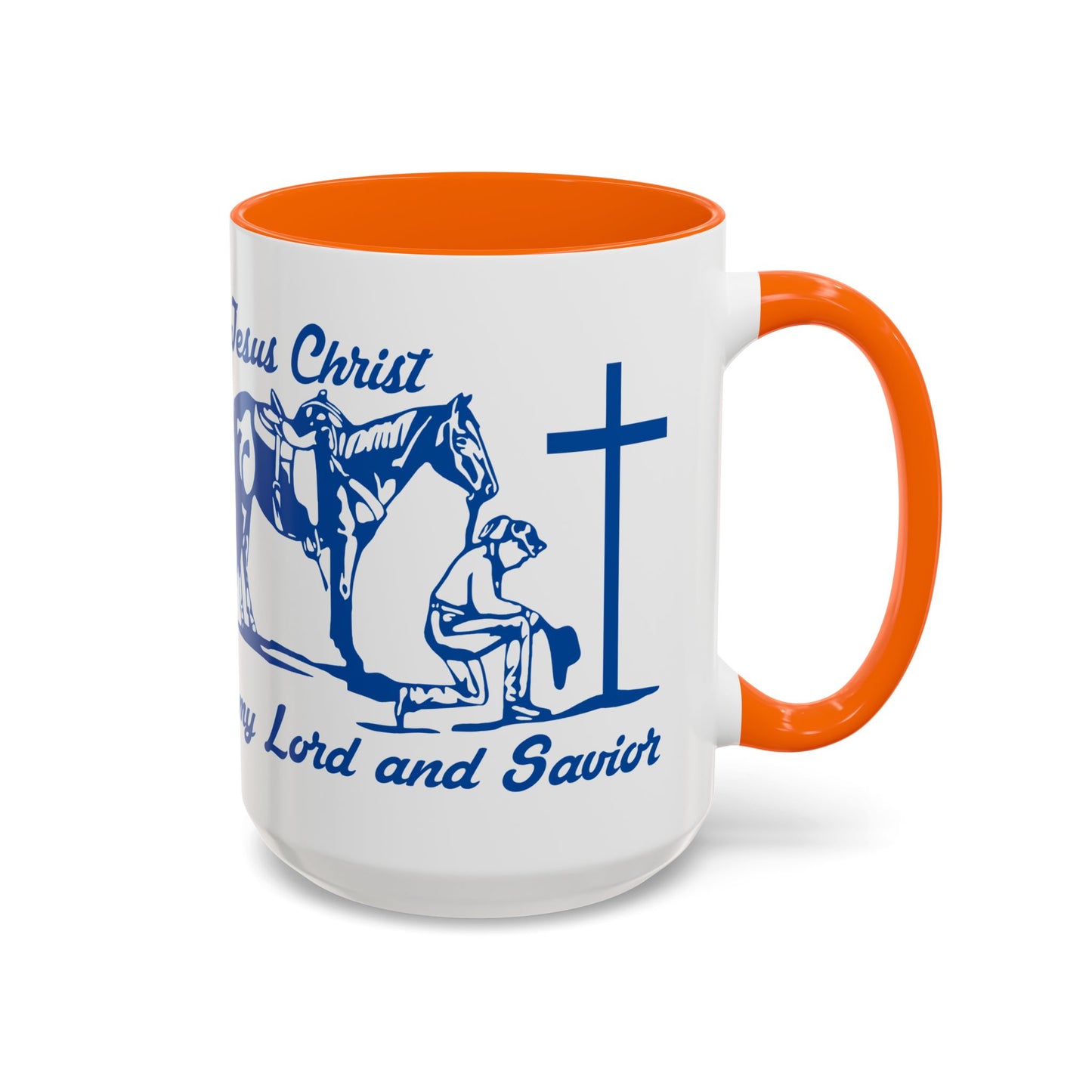 Lord and Savior - Accent Coffee Mug (11, 15oz) - Easter - Mother's Day - Father's Day