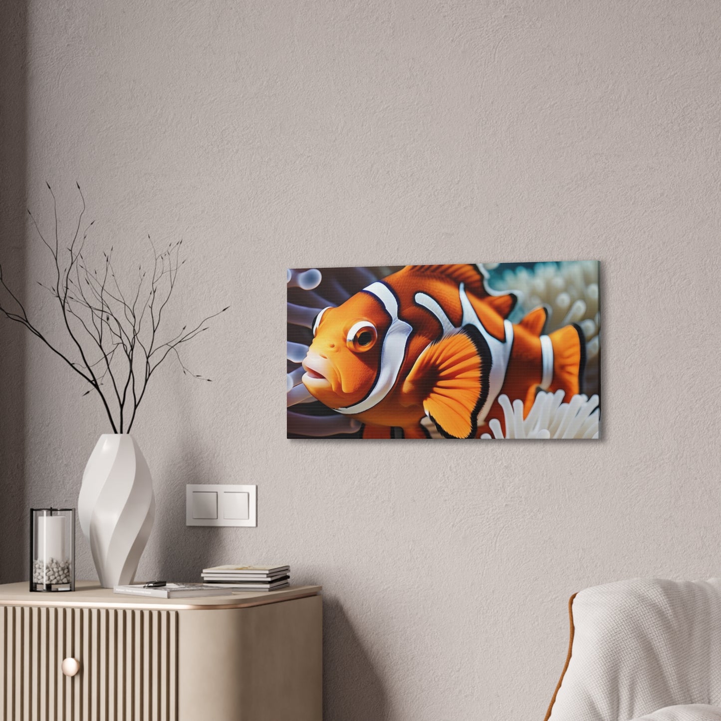 Clown Fish - Canvas Stretched, 0.75"