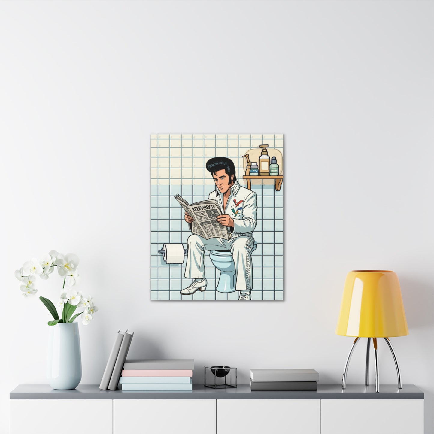 Rock Star - Canvas Stretched, 0.75" - Wall Art 2026 - Bathroom Humor