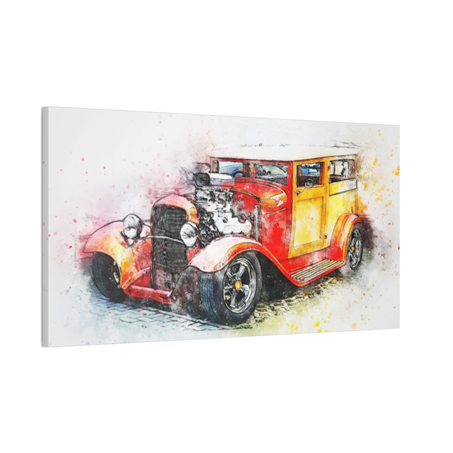 Hot Rod - Canvas Stretched, 0.75" - Father's Day