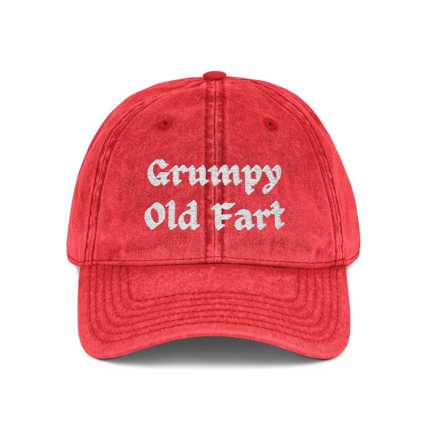 Grumpy Old Fart - Embroidered - Vintage Baseball Cap (Embroidery) - Father's Day