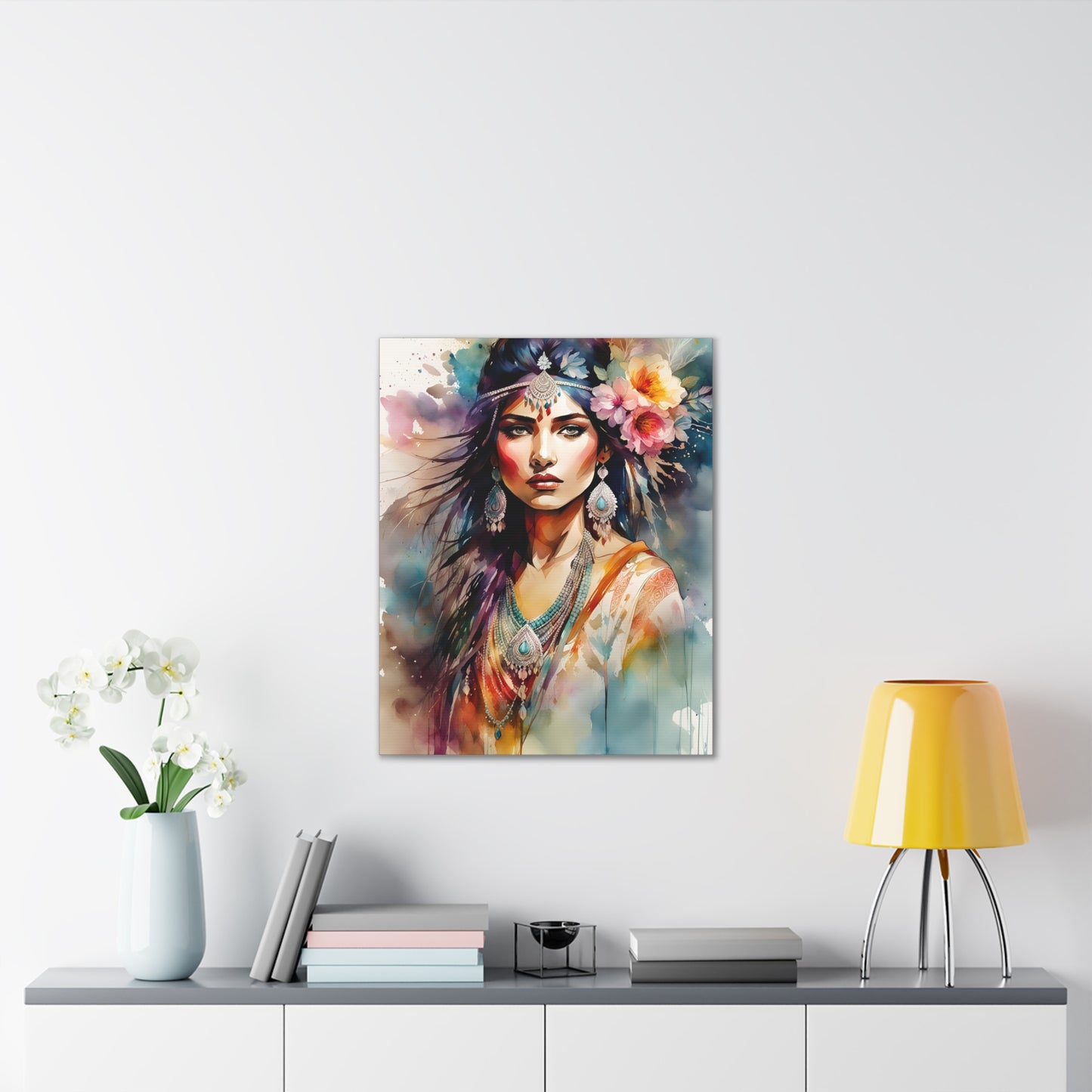 Indian Maiden - Canvas Stretched, 0.75" - 2026 Wall Art - Individuals
