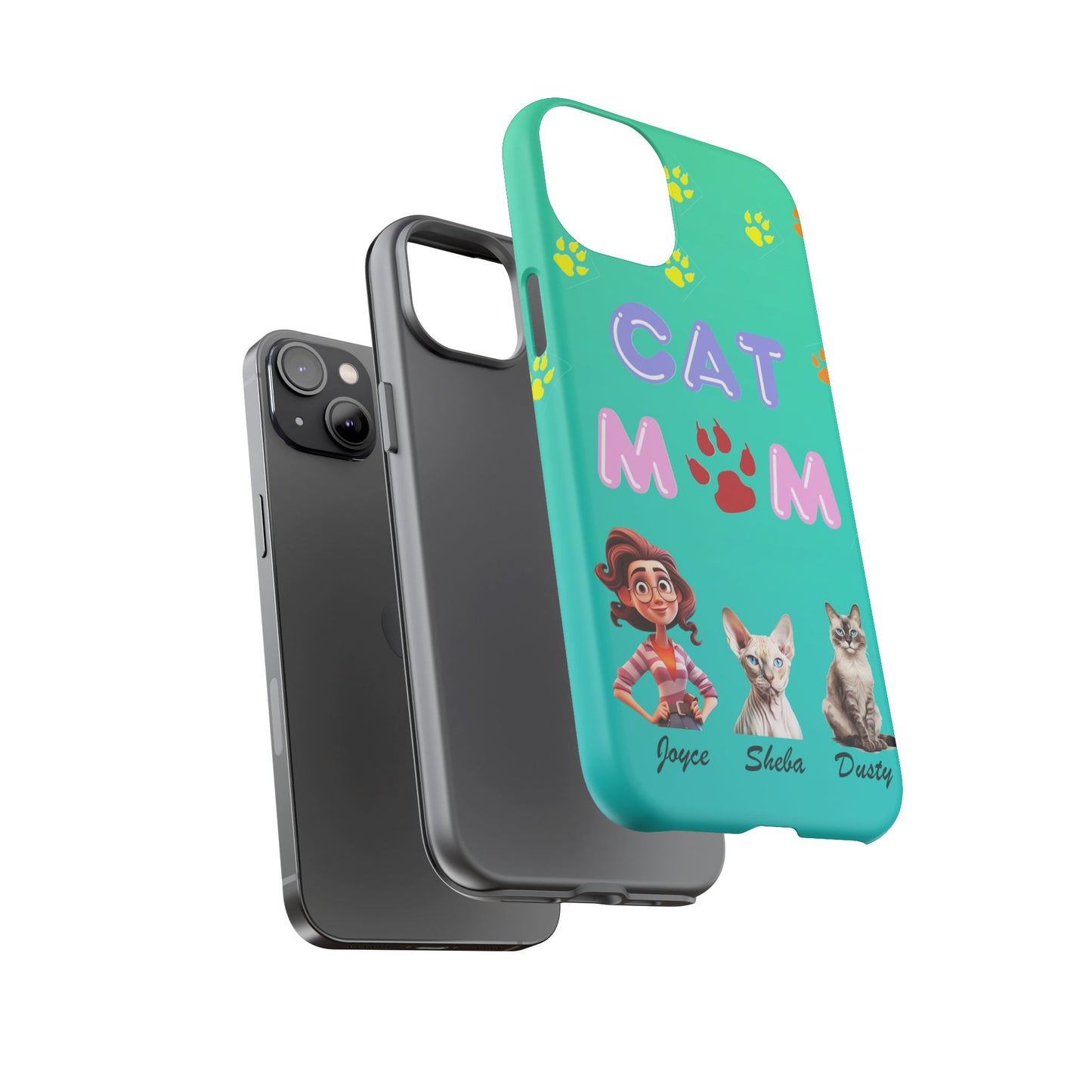 Cat Mom - Tough Cases - Mother's Day - Whimsical