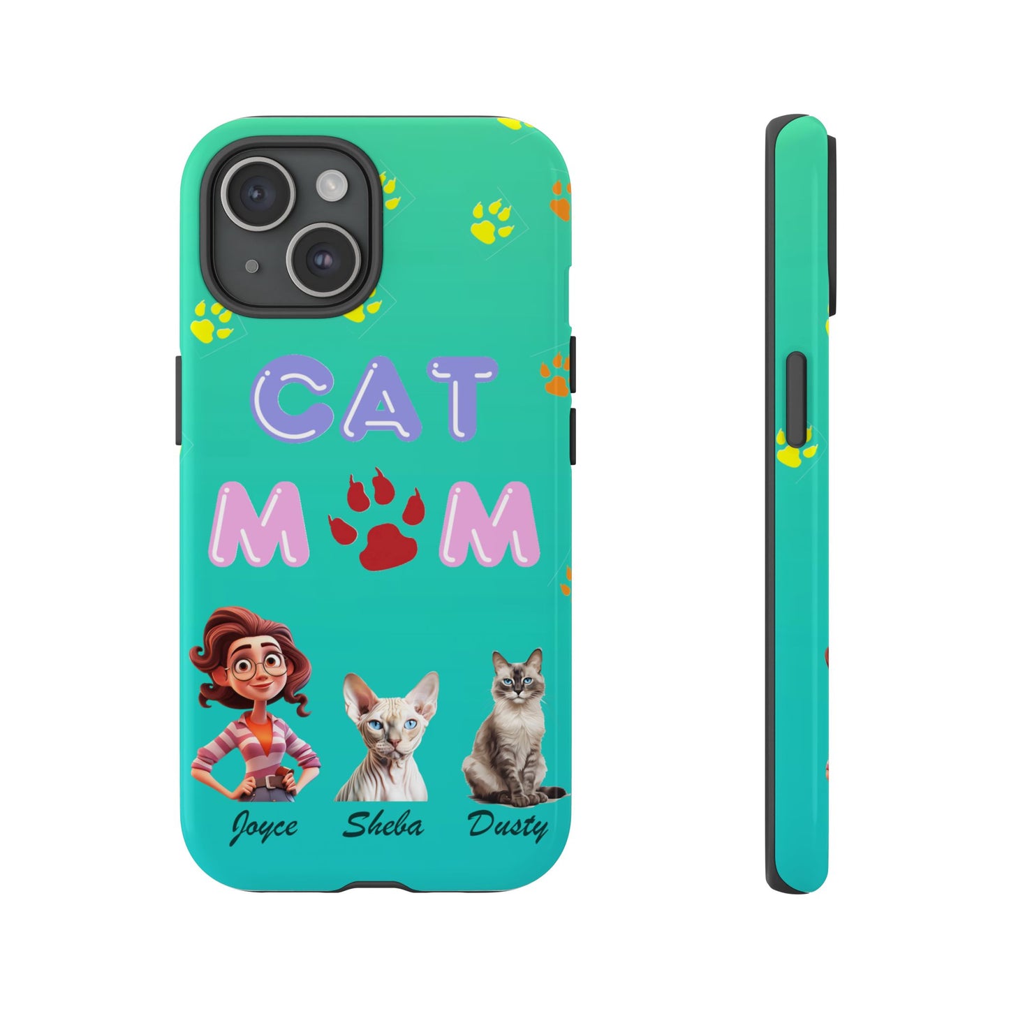 Cat Mom - Tough Cases - Mother's Day - Whimsical