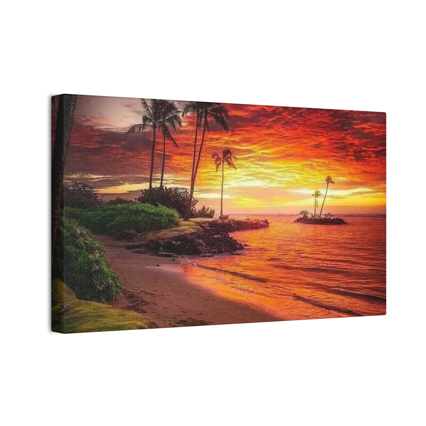 Sunset Island - Canvas Stretched, 0.75"