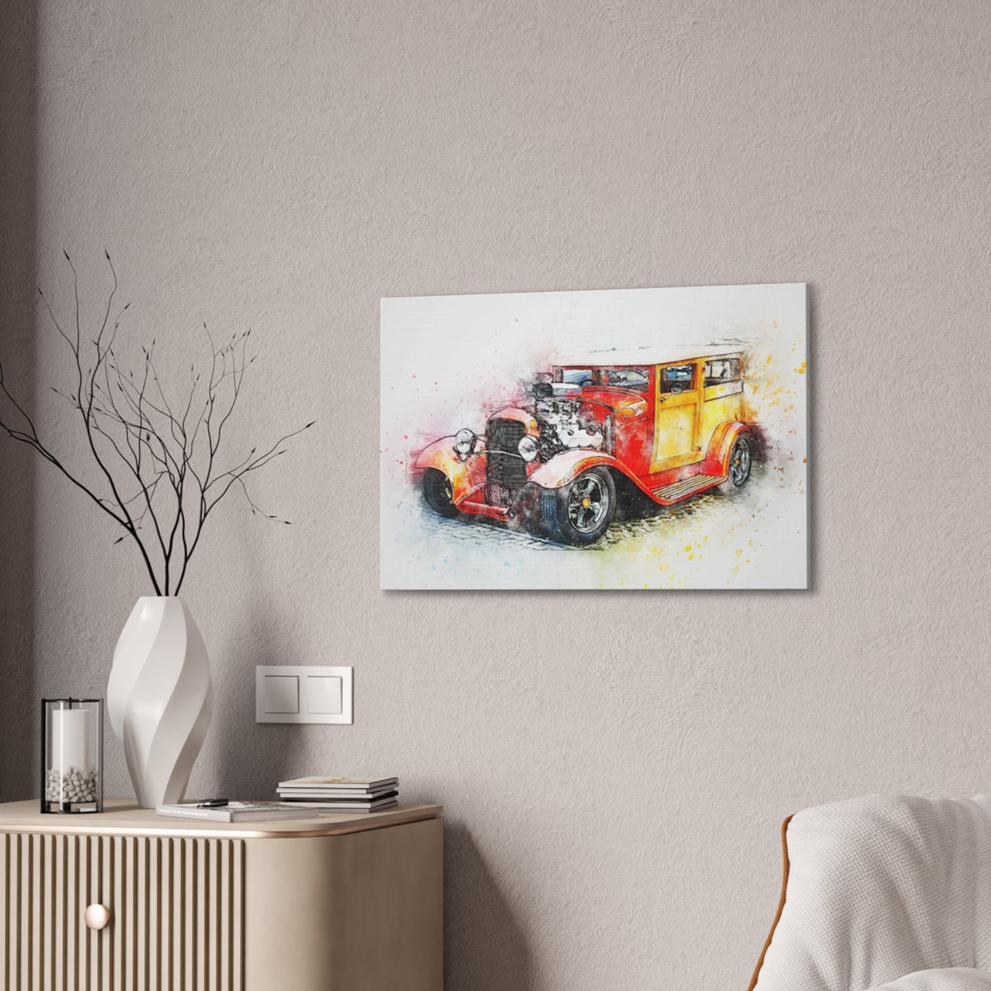 Hot Rod - Canvas Stretched, 0.75" - Father's Day