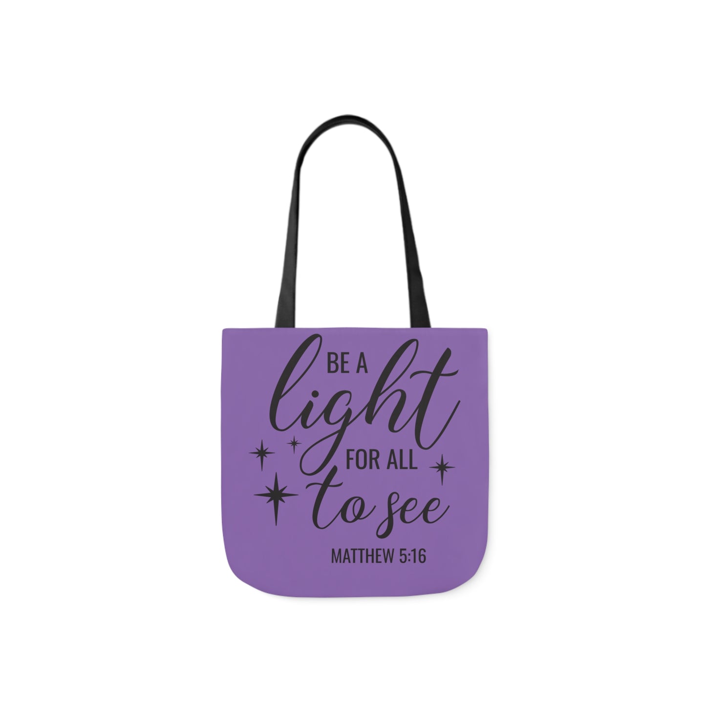 Be a light - Canvas Tote Bag, 5-Color Straps - Religion