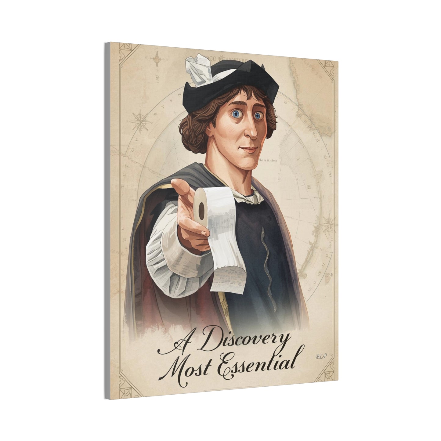 Columbus - Canvas Stretched, 0.75" - 2026 Wall Art - Bathroom Humor