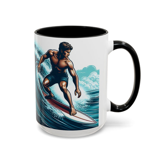 Surfer - Accent Coffee Mug (11, 15oz)