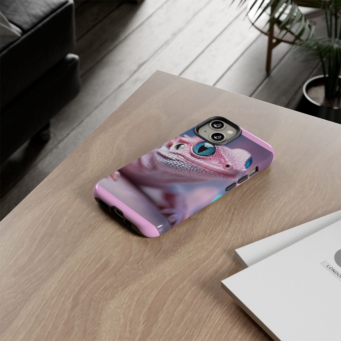 Pink Lizard - Whimsical Phone Cases