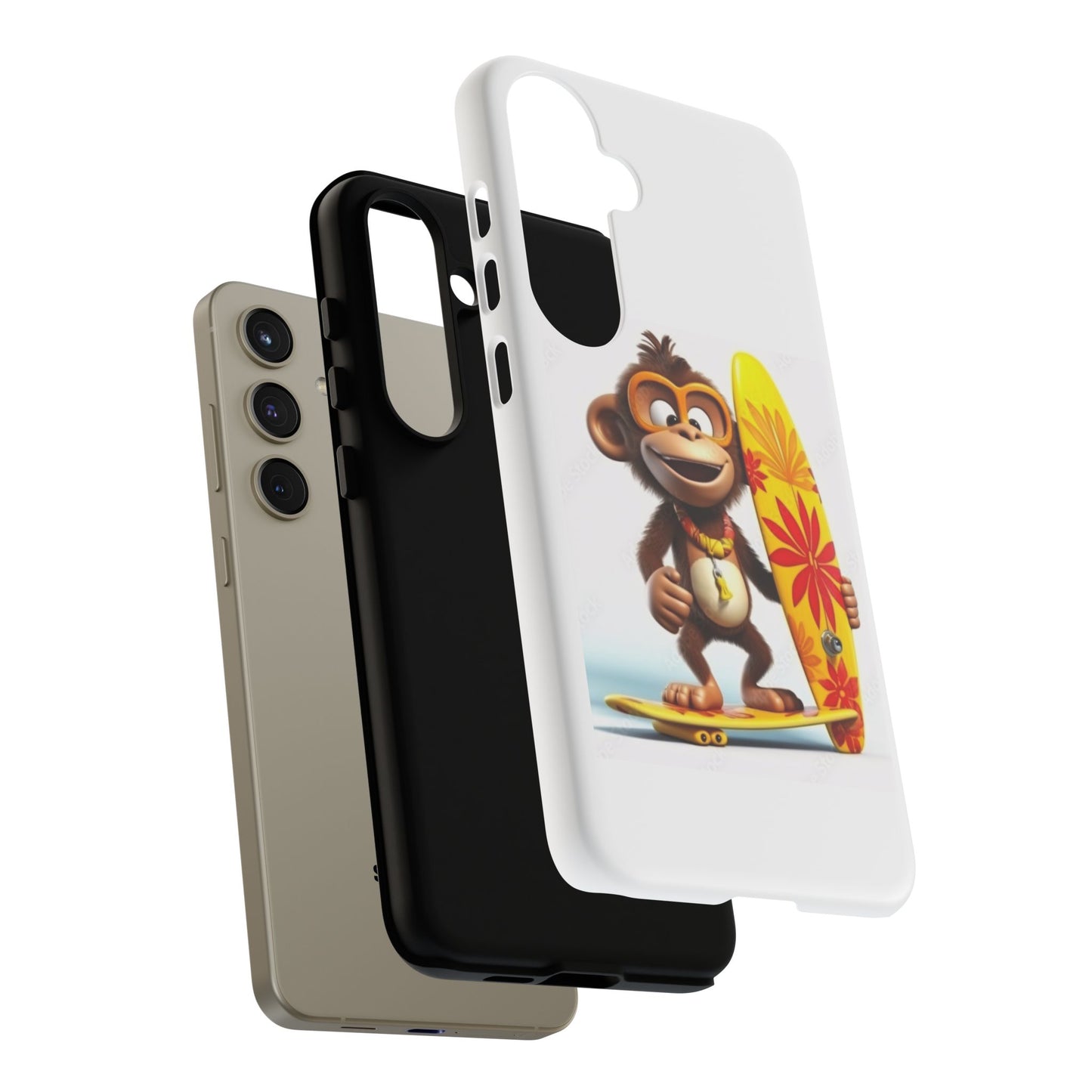 Surfer Monkey -Tough Whimsical Phone Cases