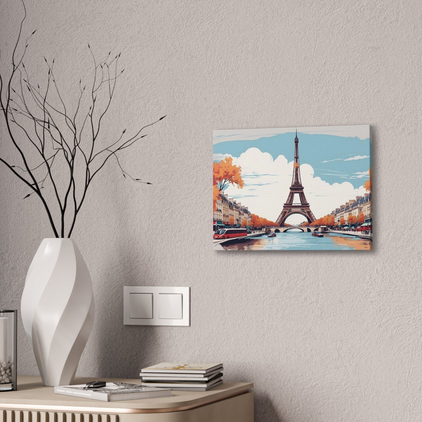 Eiffel Tower - Canvas Stretched, 0.75"