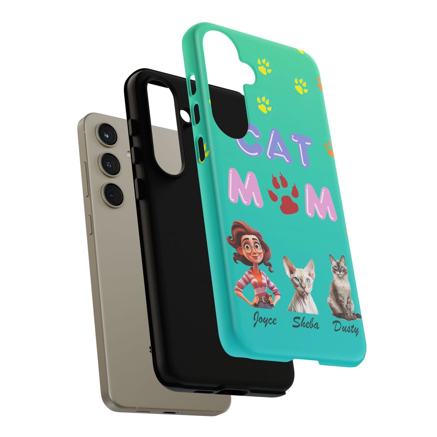 Cat Mom - Tough Cases - Mother's Day - Whimsical