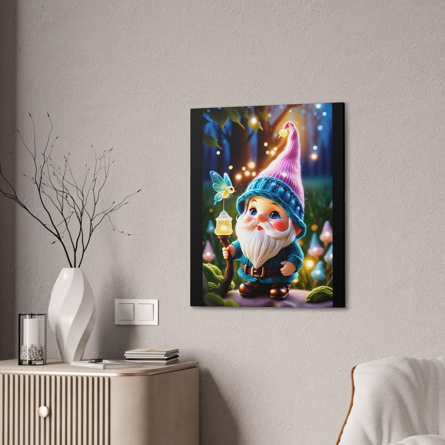 Gnome - Canvas Stretched, 0.75"