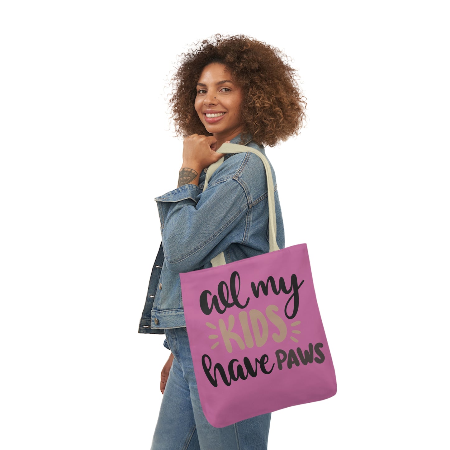 All My - Canvas Tote Bag, 5-Color Straps - Mother's Day