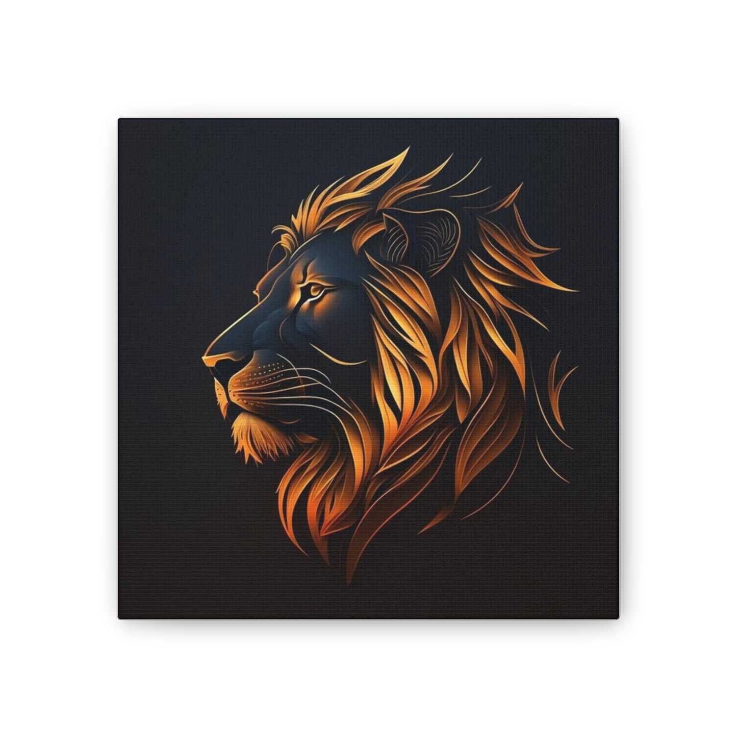 Lion - Canvas Stretched, 0.75"