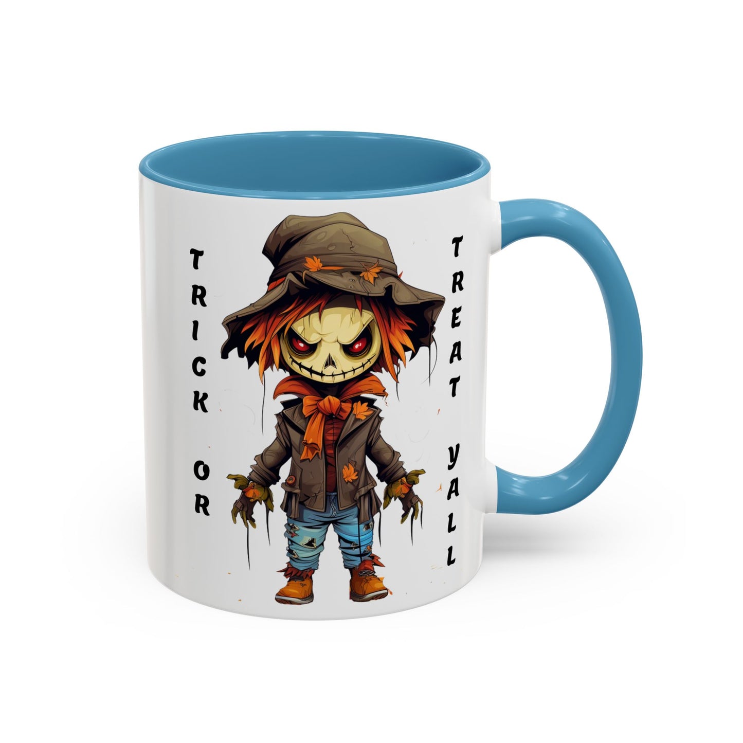 Trick or Treat Yall - Accent Coffee Mug (11, 15oz) - Halloween