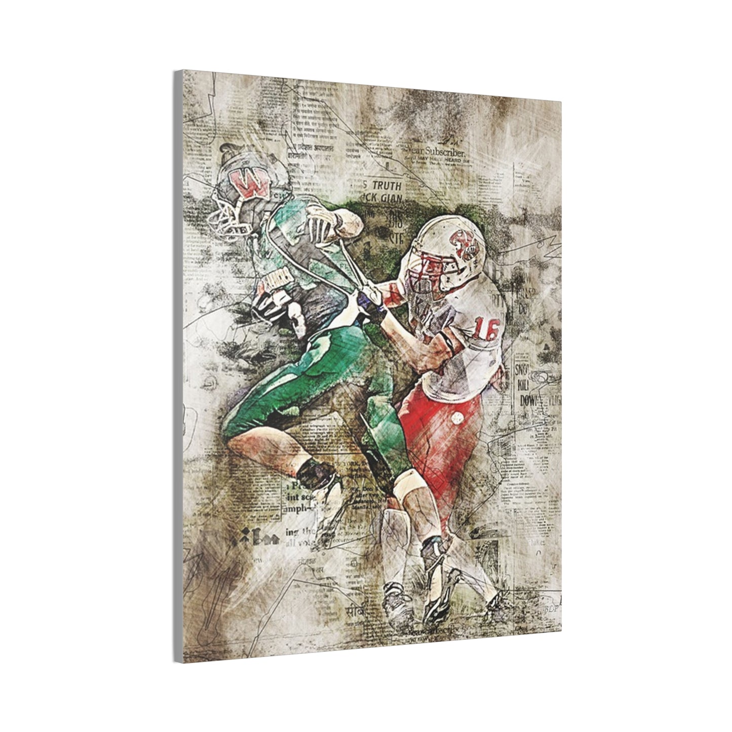 Football - Canvas Stretched, 0.75" - 2026 Wall Art - Sports