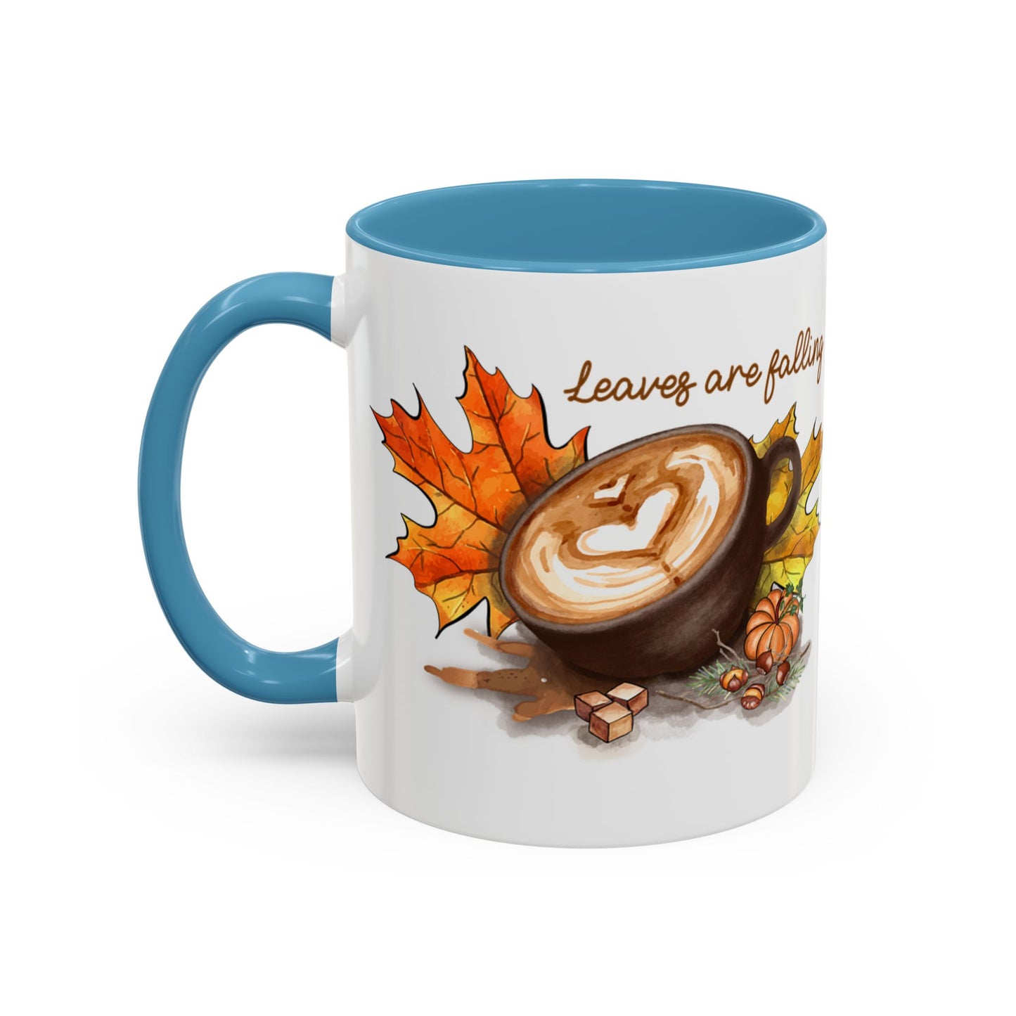 Leaves - Accent Coffee Mug (11, 15oz)