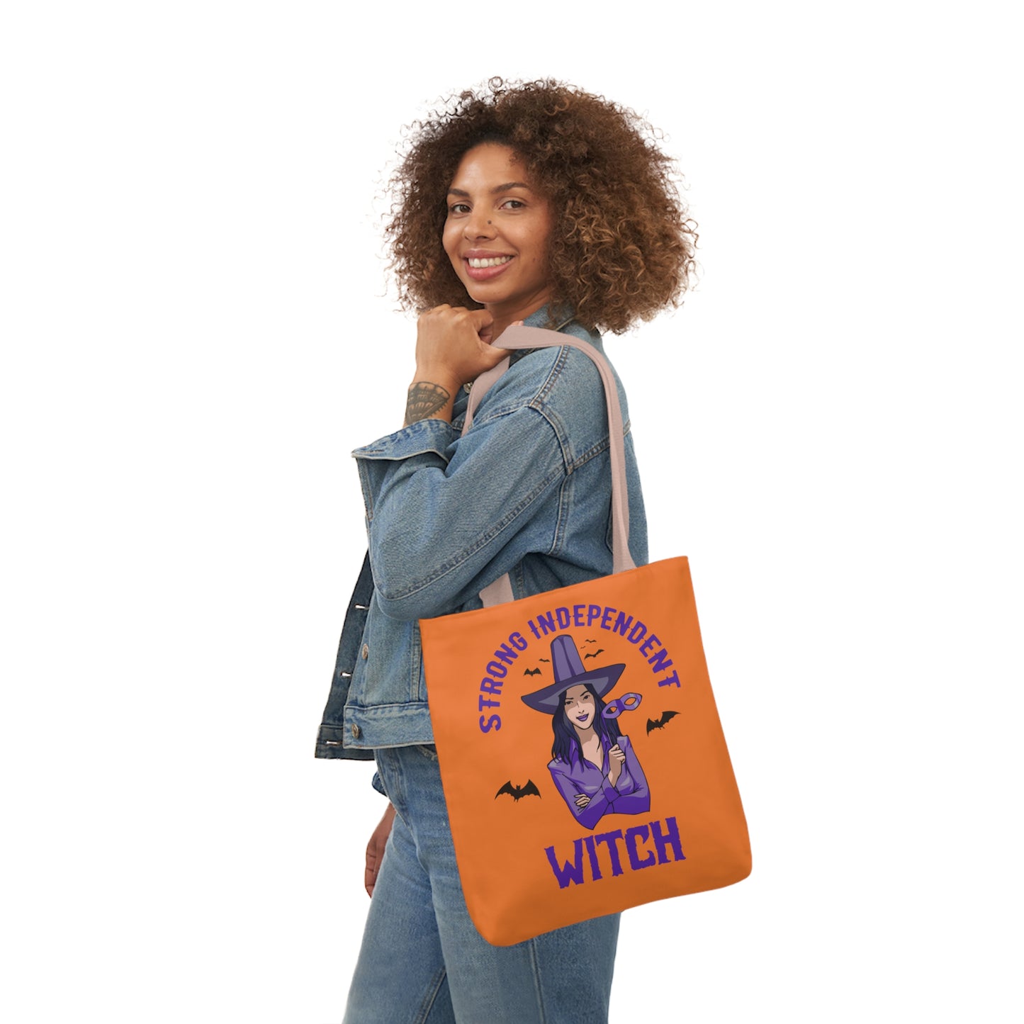 Strong - Canvas Tote Bag, 5-Color Straps - Halloween