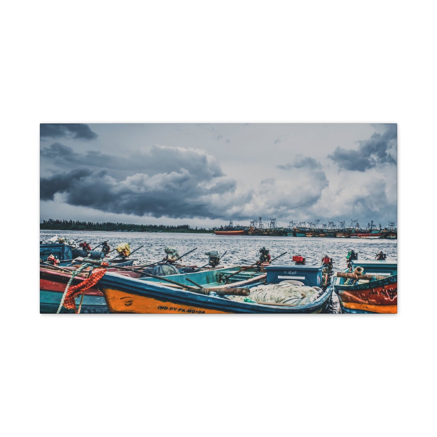 Boats - Canvas Stretched, 0.75"