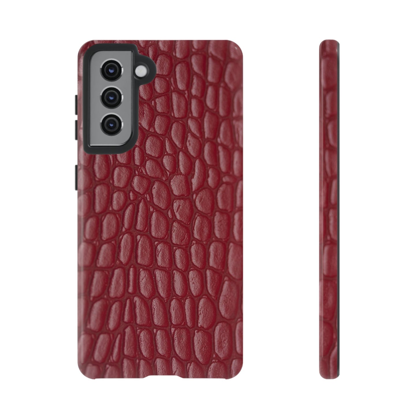 Red Leather - Tough Cases - Whimsical Phone Cases