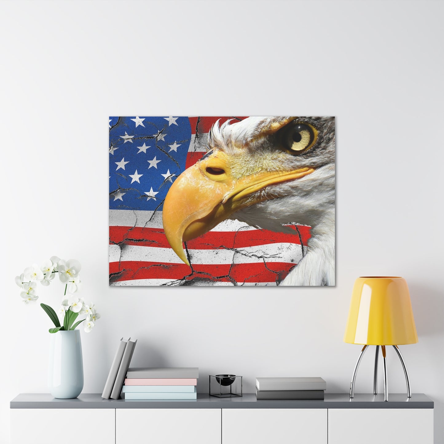 American Eagle - Canvas Stretched, 0.75" -  Military