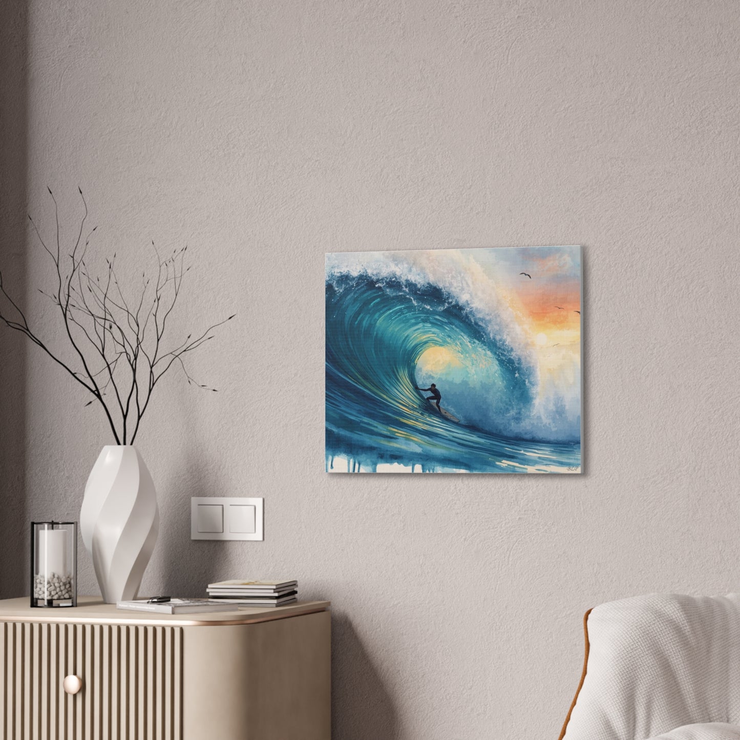The Curl - Canvas Stretched, 0.75" - Wall Art 2026 - Sports