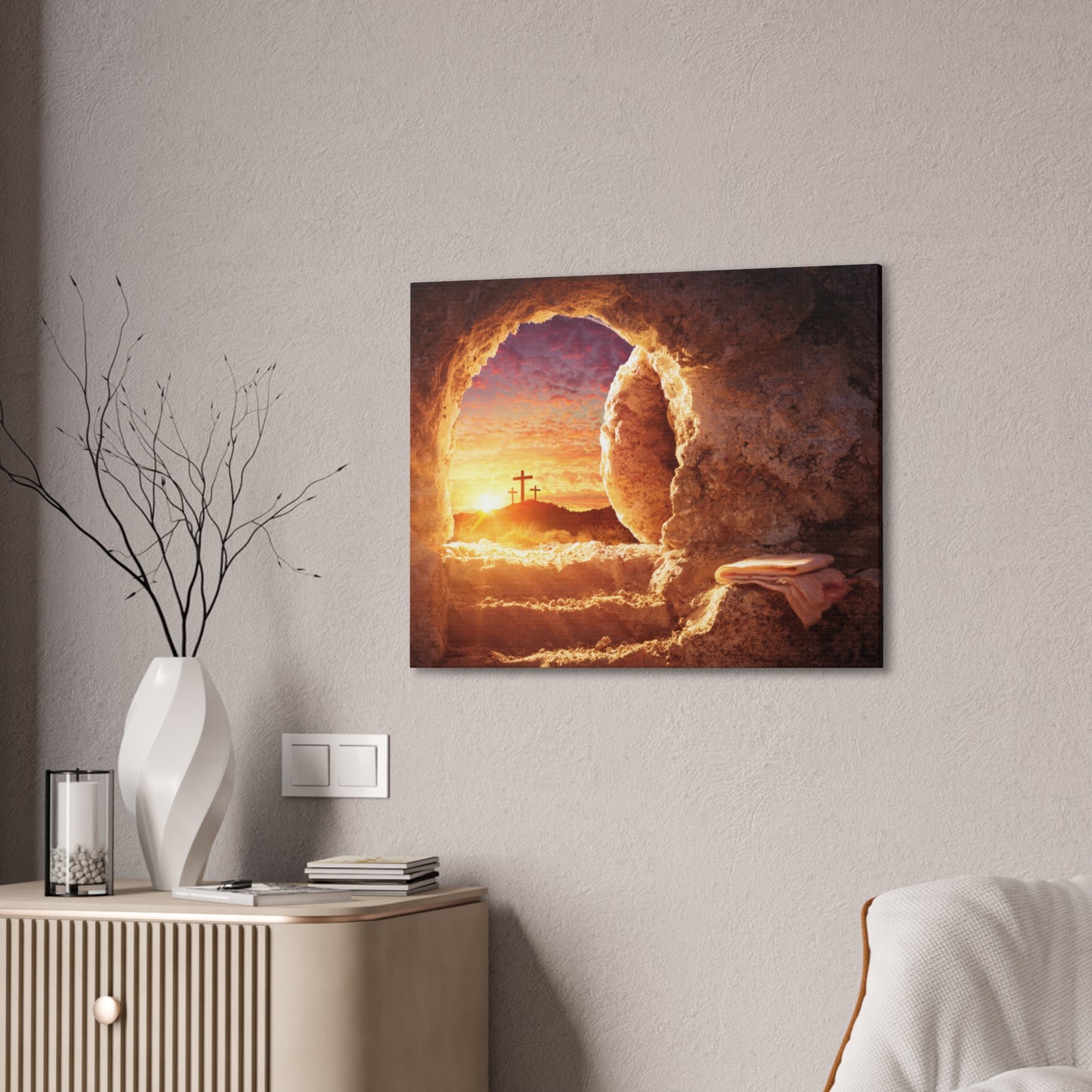 Resurrection - Canvas Stretched, 0.75" - Easter - Mother's Day - Father's Day